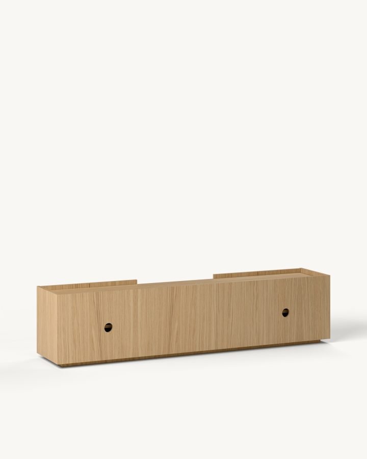 Vektor TV komoda – hrast furnir — Katalog · Pozadi