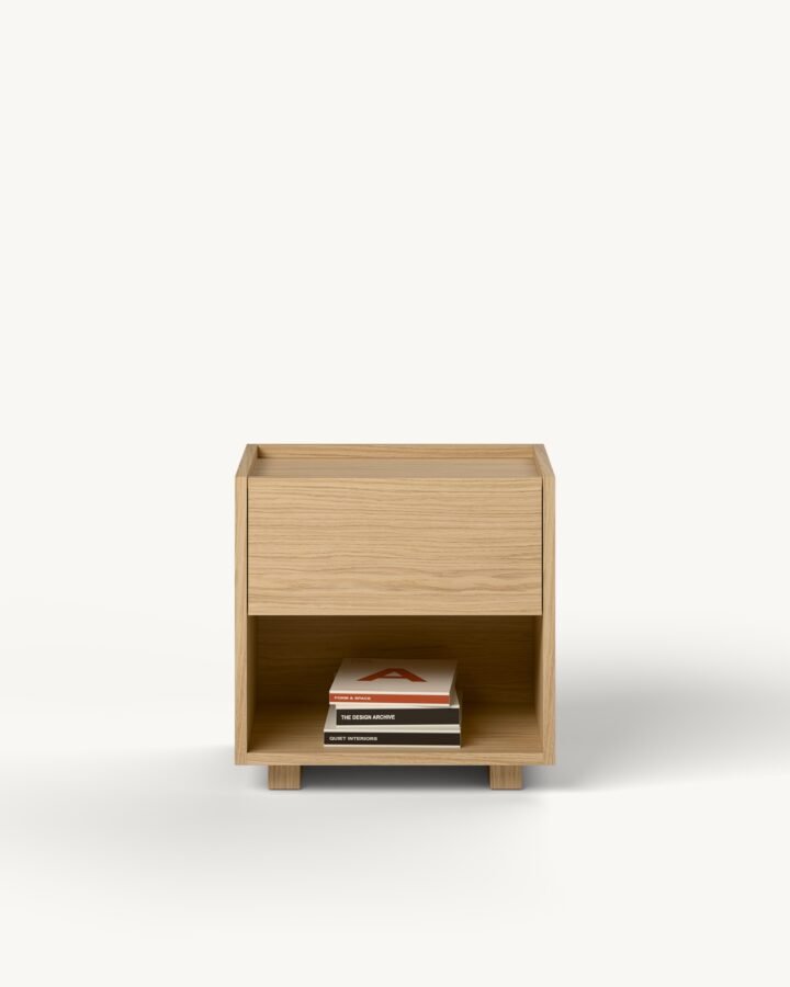 Raster noćni stočić – hrast furnir — Katalog · Glavni