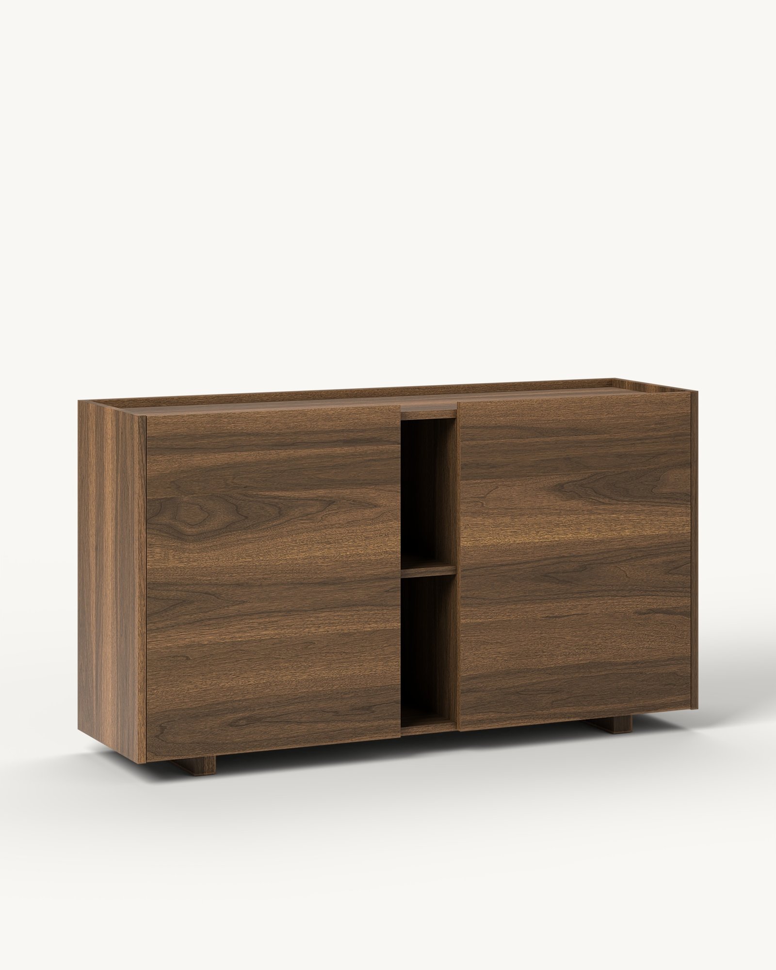 Raster komoda sa nišom – Smoked Walnut · orah furnir — Katalog · Drugi ugao