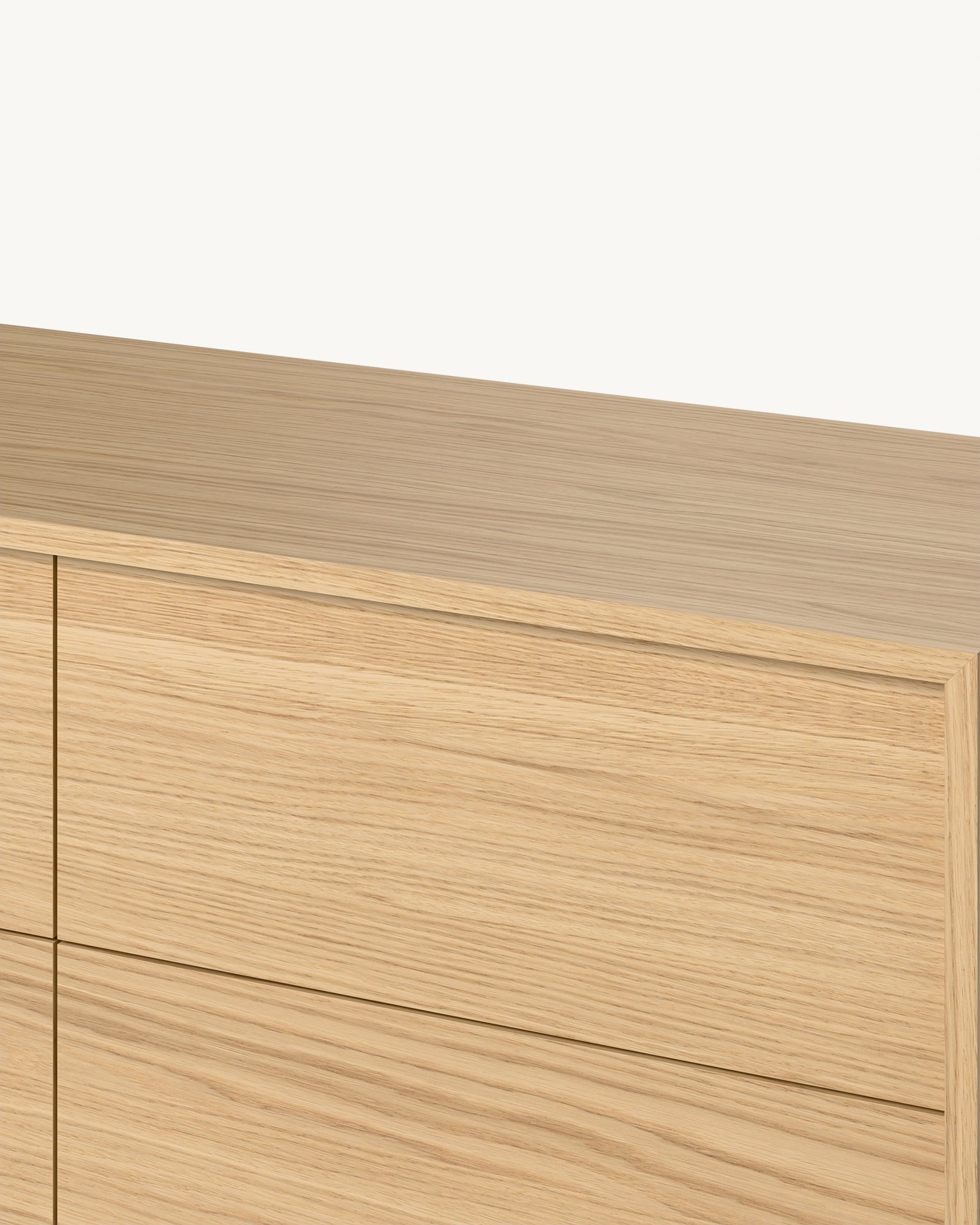 Mramo fiokar sa šest fioka – Hrast furnir — Katalog · Detalj materijala i spoja