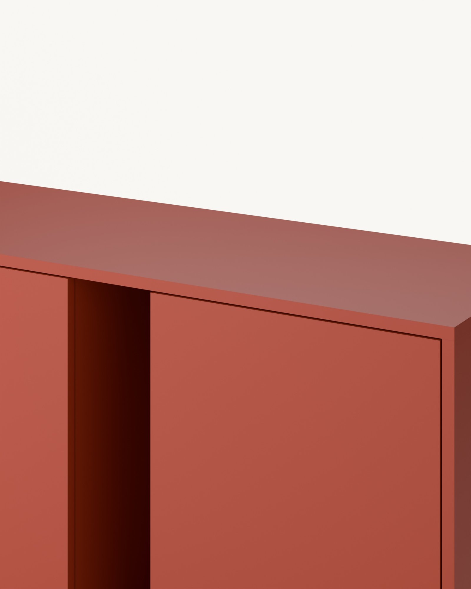 Moduli komoda sa nišama – Sahara crvena — Katalog · Detalj materijala i spoja