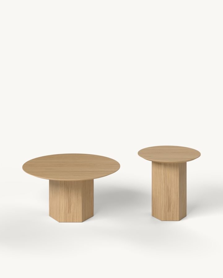 Roku Duo – set klub i pomoćnog stočića — Katalog · Razdvojeni komadi