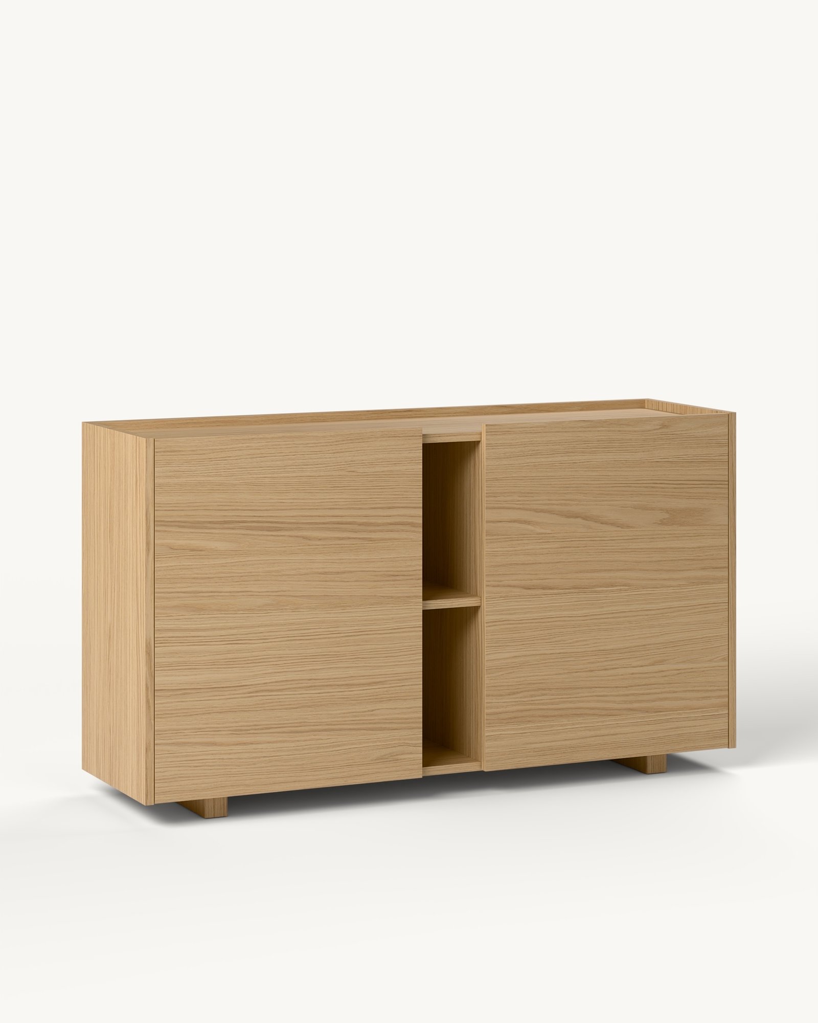 Raster komoda sa nišom – Natural Oak · hrast furnir — Katalog · Drugi ugao