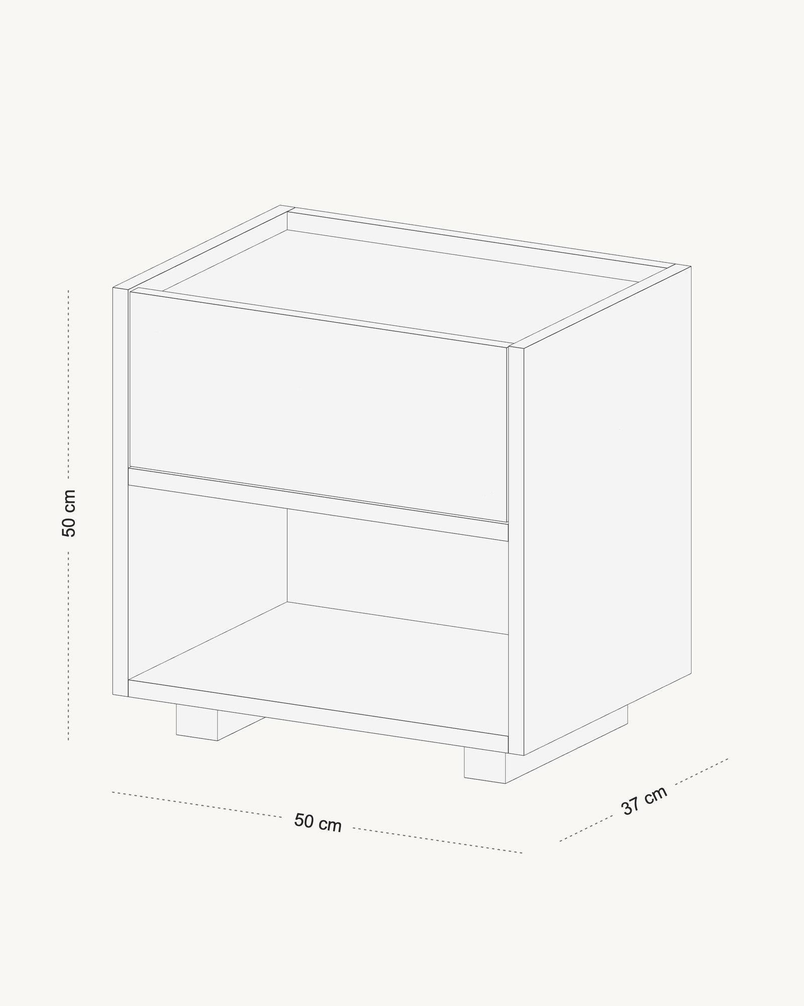 Crtež dimenzija: Raster · Noćni 50